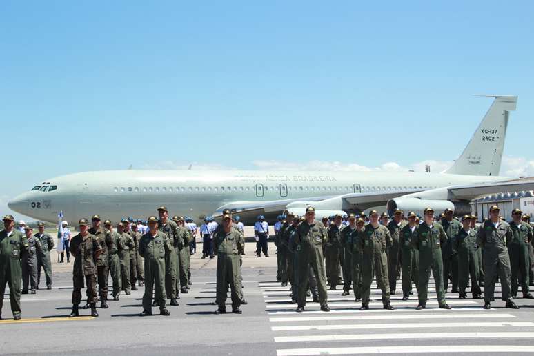 As quatro aeronaves KC-137 foram desativadas em cerimônia na Base Aérea do Rio de Janeiro