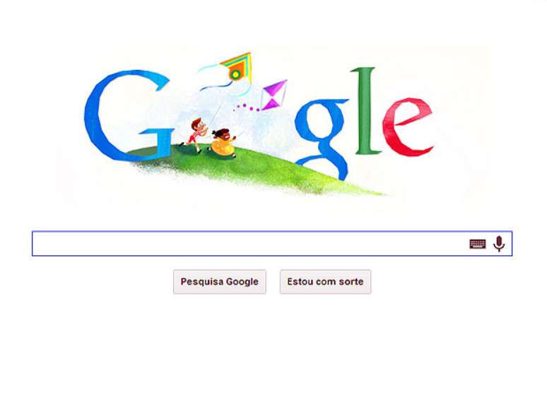 <p>Dia das Crianças é celebrado pelo Google em sua página inicial</p>