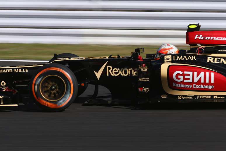 <p>Grosjean liderou a sessão até os quatro minutos finais</p>