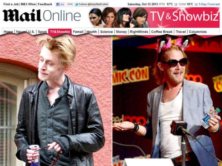 Depois de ser considerado "quase morto" pela imprensa em 2012, Macaulay Culkin apareceu mais saudável em evento do 'Robot Chicken' na Comic Con de Nova York, na última sexta-feira (11) 