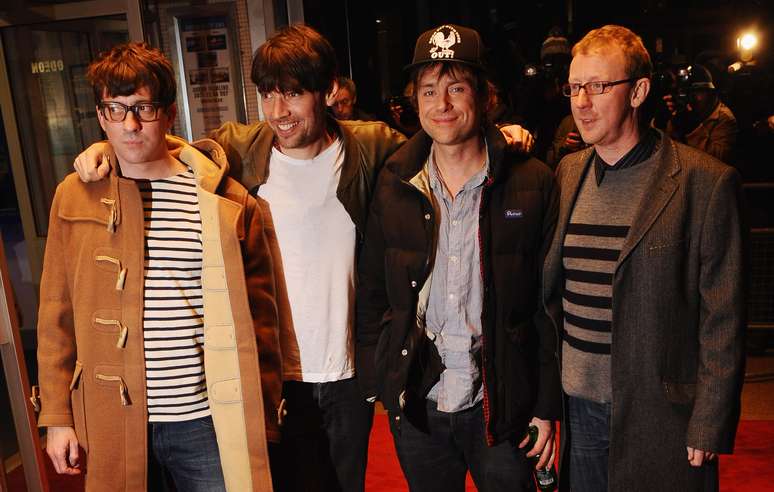 Graham Coxon (à esq.) criticou a música de Kanye West