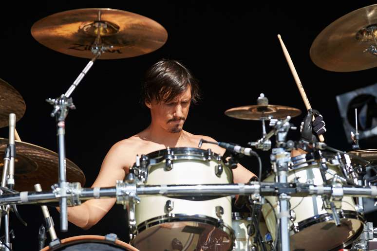 <p>O baterista Mario Duplantier em show do Gojira em show realizado no Bloodstock Open Air, no Reino Unido, em agosto deste ano</p>