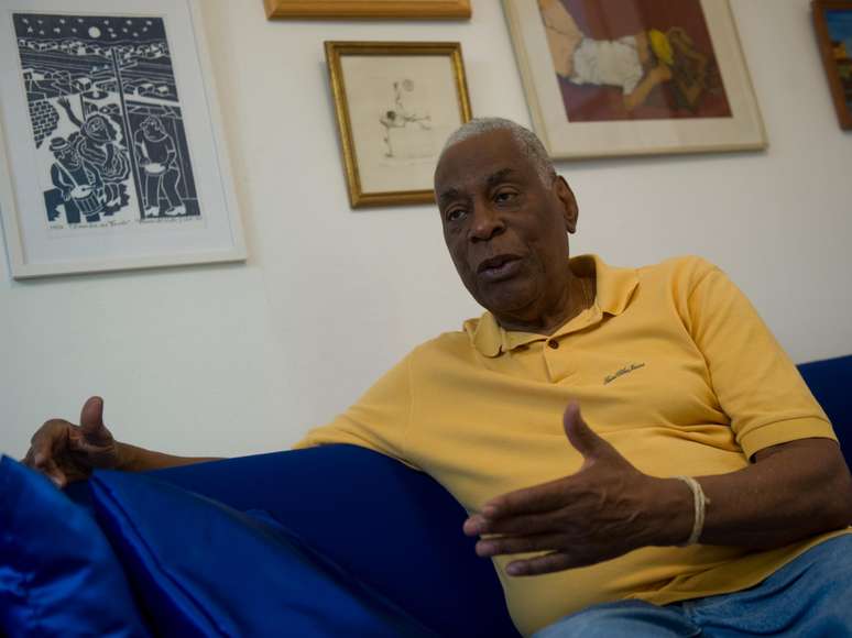 <p>Haroldo Barbosa em entrevista ao Terra</p>