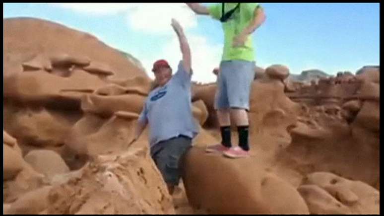 "Este n&atilde;o &eacute; o tipo de comportamento que &eacute; apreciado ou que deveria existir nos parques estaduais", disse O porta-voz da divis&atilde;o de parques estaduais de Utah