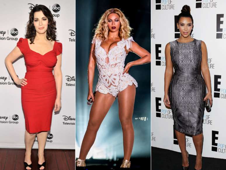 Nigella Lawson, Beyonce e Kim Kardashian foram apontadas como personalidades com corpos bonitos