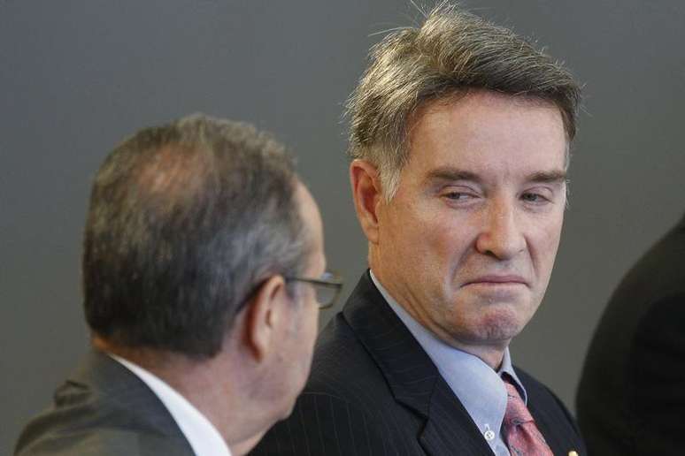 <p>Eike Batista (direita) comparece a reunião no Palácio do Planalto em Brasília, em março de 2012</p>