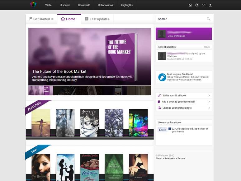 Widbook permite publicar e ler livros na web, e tem 60% dos usuários nos Estados Unidos