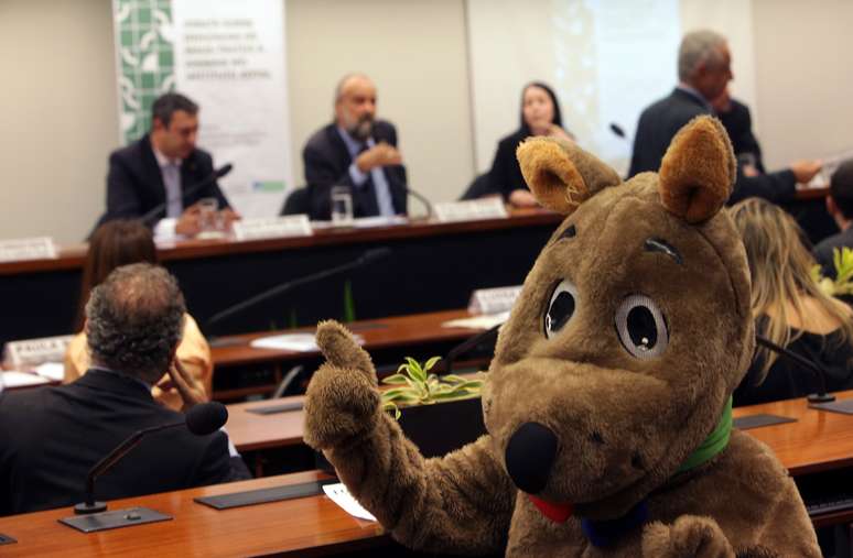 <p>Manifestantes cobram proibição do uso de animais em pesquisas médicas</p>