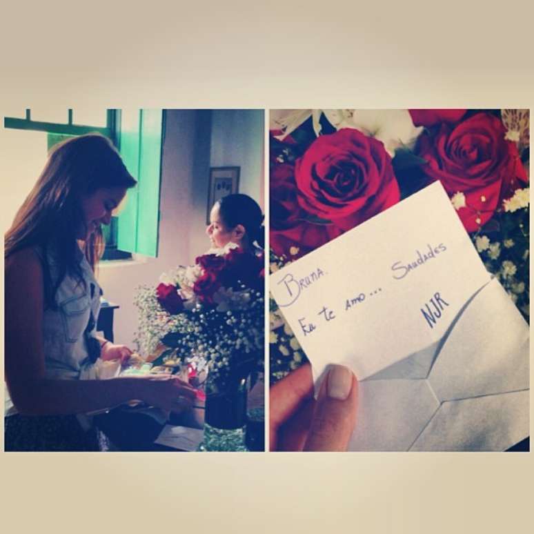 <p>A atriz publicou uma foto do presente em seu Instagram</p>