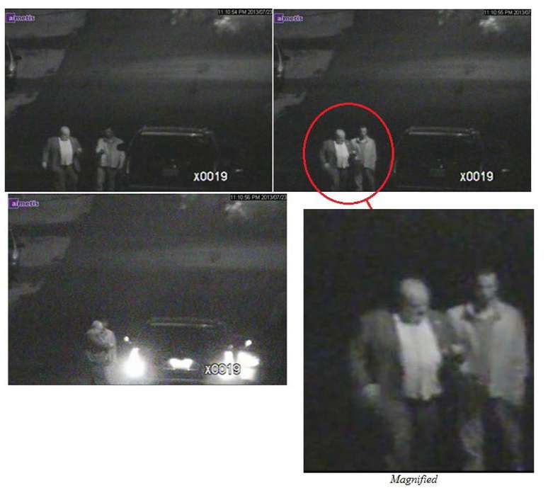 Imagens retiradas do vídeo recuperado pela polícia de Toronto e no qual o prefeito Rob Ford apareceria fumando crack