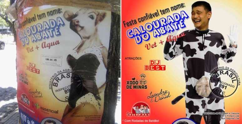 O pol&ecirc;mico cartaz j&aacute; foi retirado de circula&ccedil;&atilde;o na institui&ccedil;&atilde;o de ensino. Uma outra pe&ccedil;a publicit&aacute;ria foi confeccionada, e a nova montagem traz um homem fantasiado de vaca