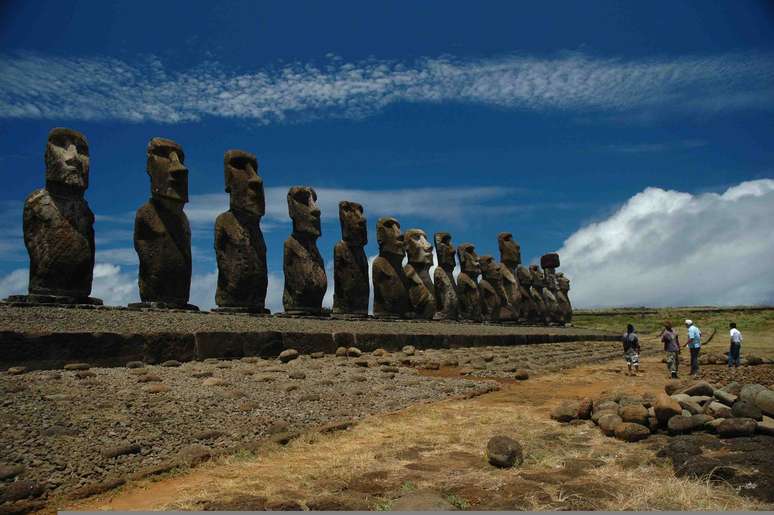 Ilha de Páscoa, no Chile, tem míticas estátuas moai