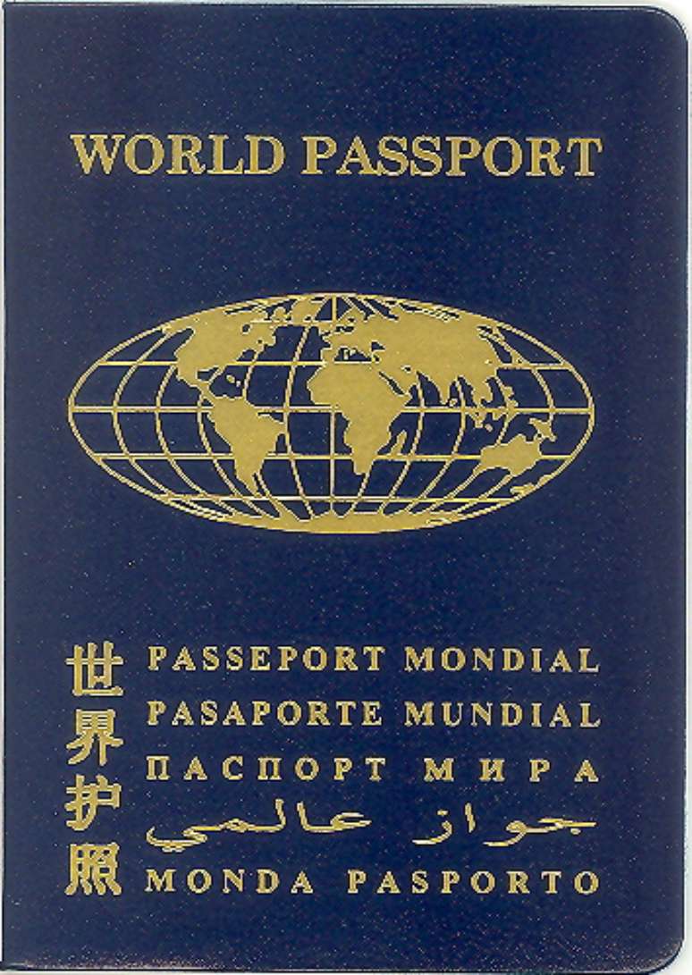 Qualquer um pode se registrar como cidadão do mundo e obter um passaporte mundial