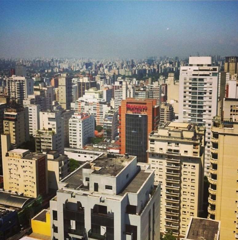 Dave Rowntree postou foto de São Paulo na manhã deste sábado