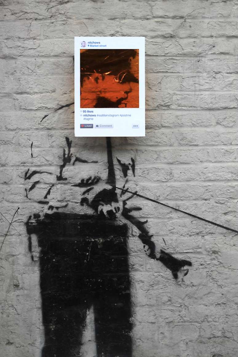 <p>O brasileiro chegou a ser comparado com o artista de rua britânico Banksy</p>