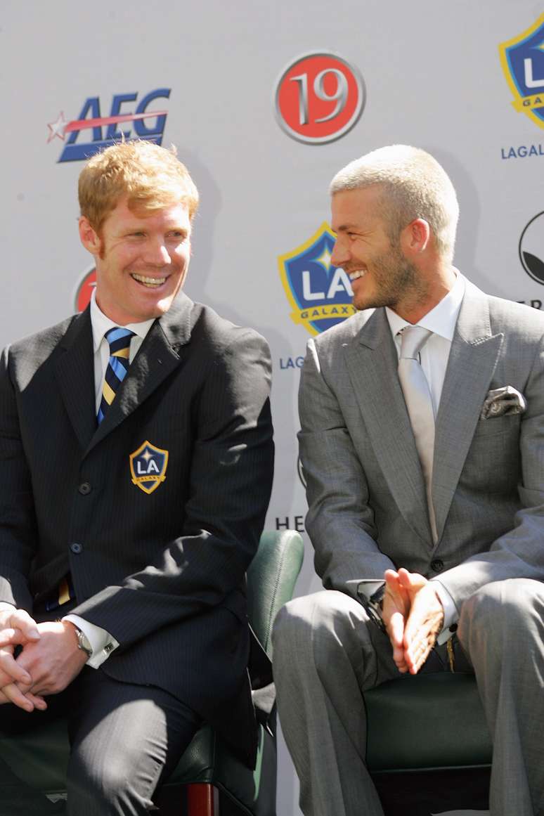 Como presidente do LA Galaxy, Lalas foi parte fundamental da contrata&ccedil;&atilde;o de David Beckham em 2007