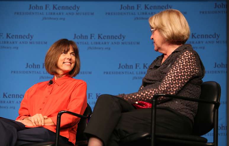 Janis Hirsch durante a primeira exibição do documentário no Museu Kennedy, em Boston, no dia 17 de setembro