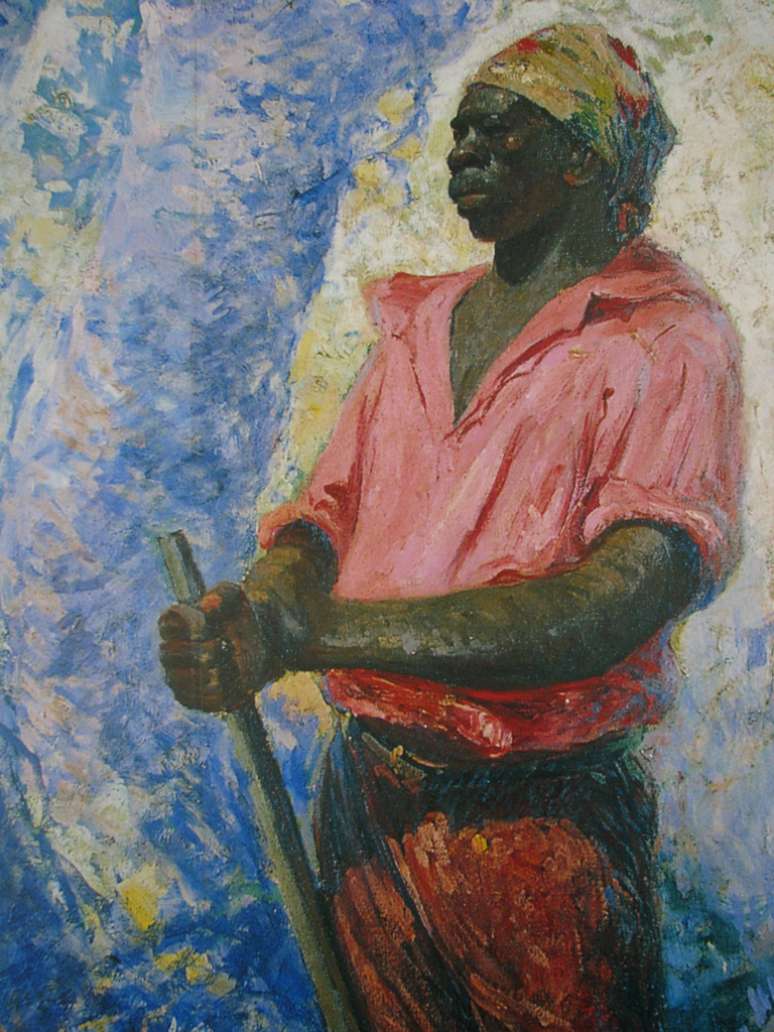 <p>Pintura retrata o herói nacional Zumbi dos Palmares</p>