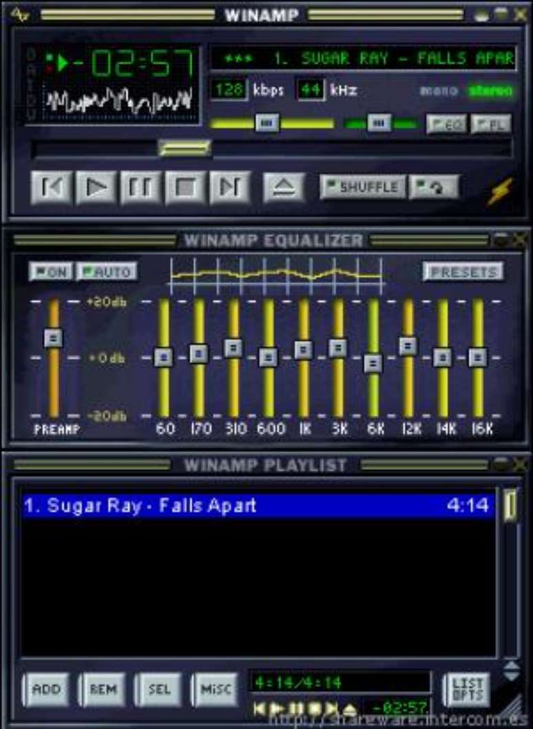 Winamp foi um dos players mais populares entre os anos 1990 e 2000