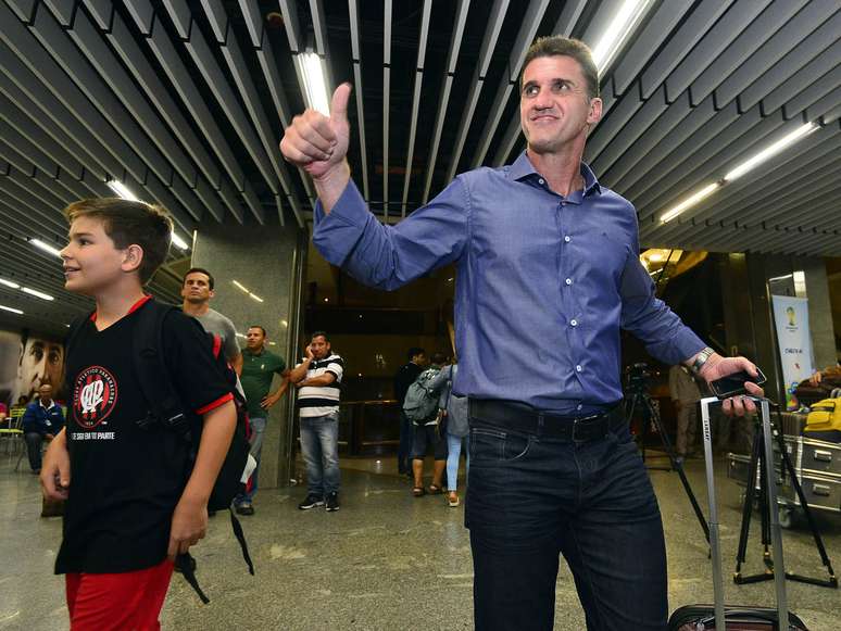 <p>Vagner Mancini mostrou anima&ccedil;&atilde;o em desembarque</p>