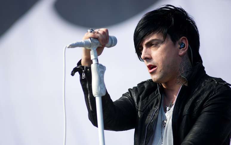 O vocalista Ian Watkis durante show da banda Lostprophets no ano retrasado, em Londres