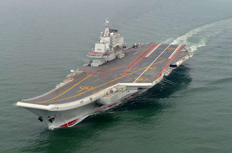 Esta é a primeira missão de ultramar do porta-aviões chinês Liaoning