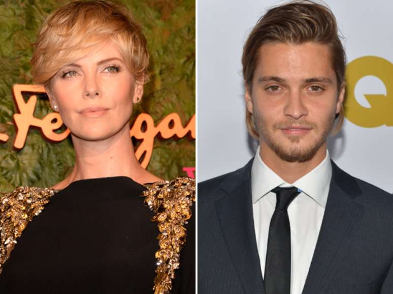 <p>Charlize Theron teria se aproximado do&nbsp;ator&nbsp;Luke Grimes em uma festa</p>