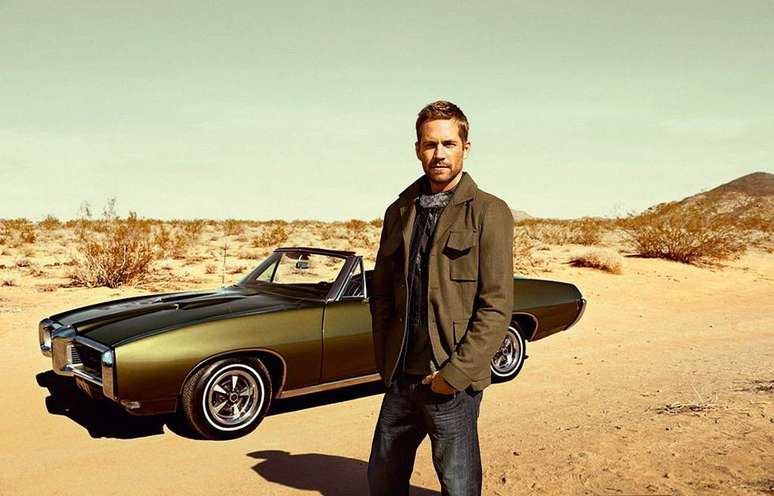 <p>Paul Walker em foto de campanha da Colcci</p>