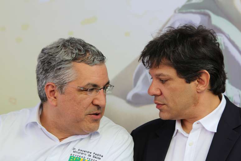 Fernando Haddad participou do evento ao lado do ministro Alexandre Padilha