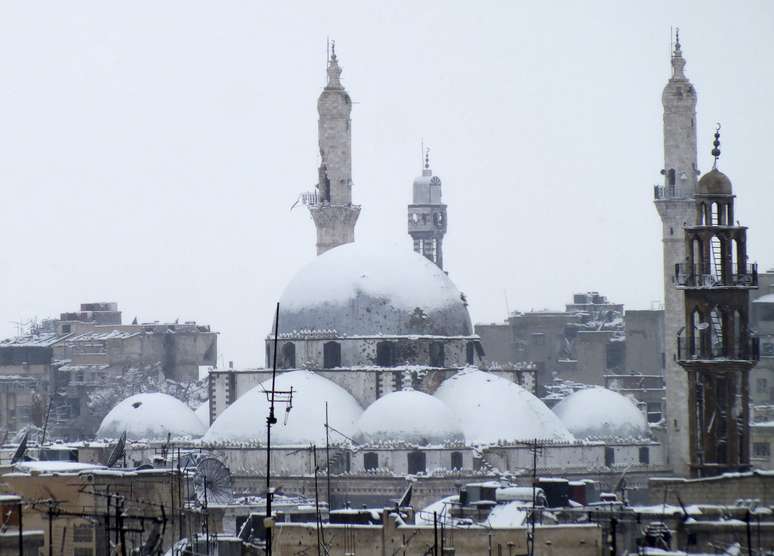 A mesquita de Khalid bin al-Walid, em Homs