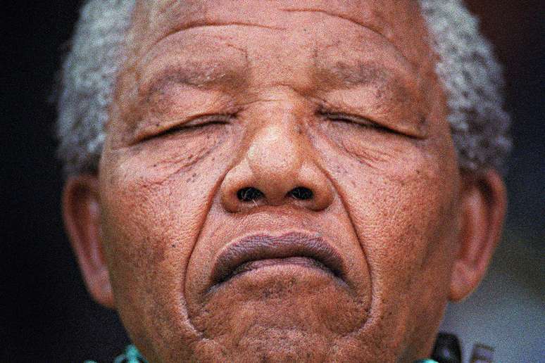 Imagem de Mandela feita em 1991 pelo fotógrafo Trevor Samson 