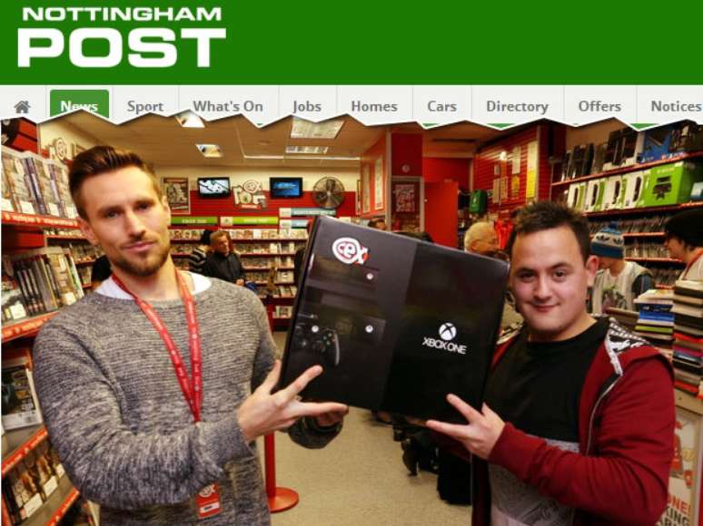 Depois de ser engado mo eBay, ao comprar uma foto do Xbox One, Peter Clatworthy ganhou um console da loja CeX