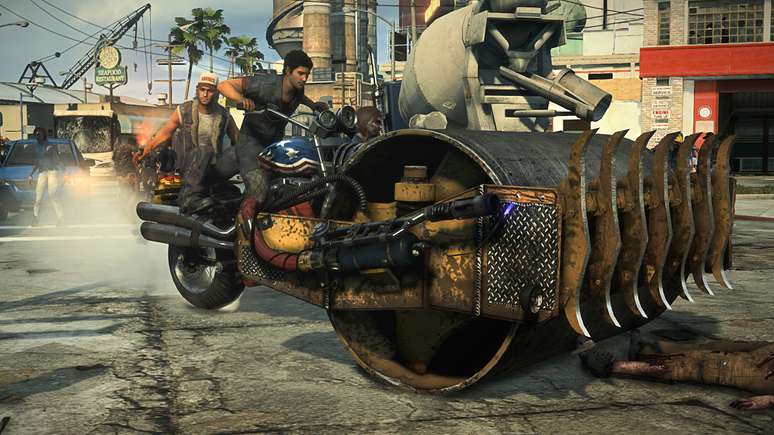 Vivendo o papel do mecânico Nick Ramos, o jogador pode construir verdadeiros tanques de exterminar zumbis, em 'Dead Rising 3'