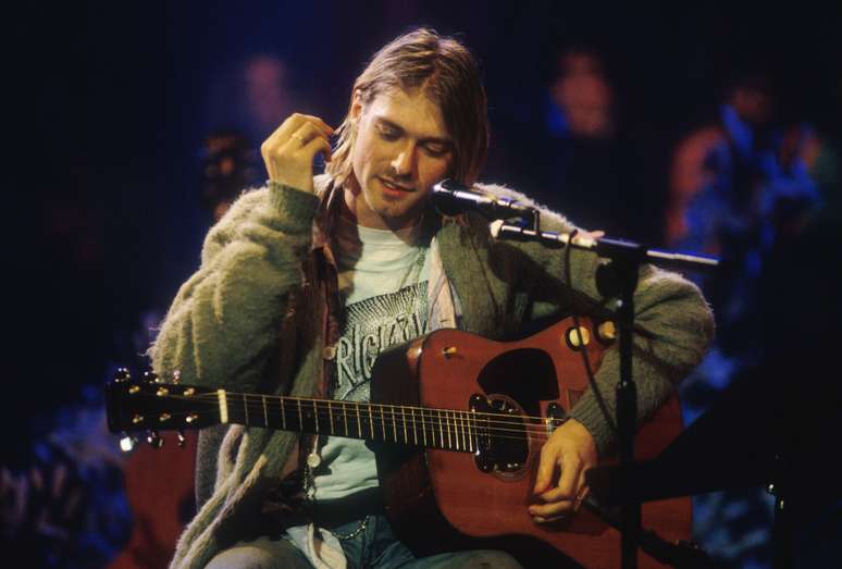 Kurt Cobain, vocalista do Nirvana, morto em 1994