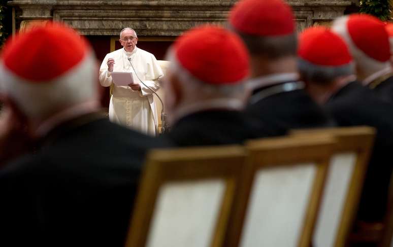 <p>Papa Francisco falou pela primeira vez à Cúria Romana neste sábado</p><p> </p>