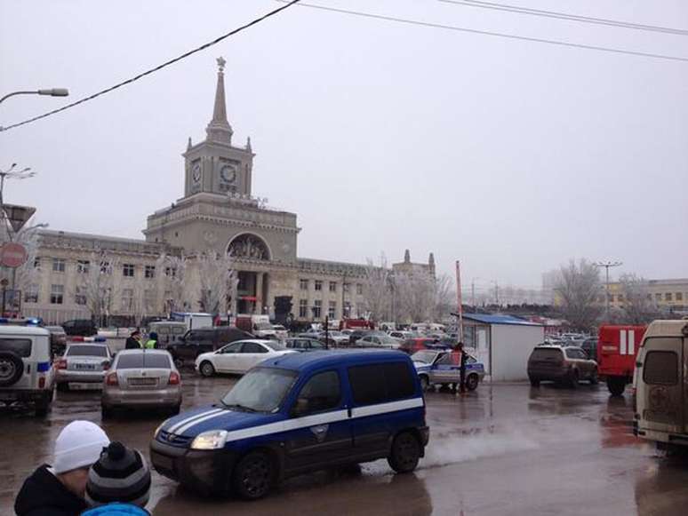 Imagem divulgada pela prefeitura de Volgogrado mostra a estação onde ocorreu a explosão