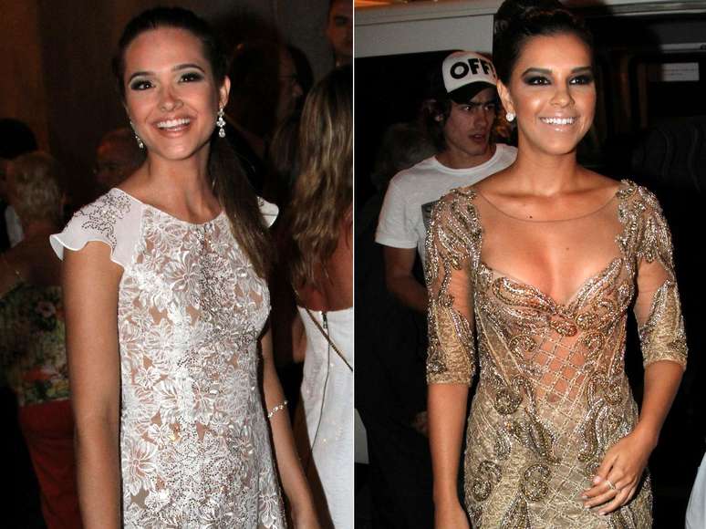 Diversos famosos escolheram o hotel Copacabana Palace para curtir o Ano-Novo. Atrizes como Mariana Rios, Juliana Paiva e Fabiana Karla se reuniram para assistir aos fogos de artif&iacute;cio na praia de Copacabana