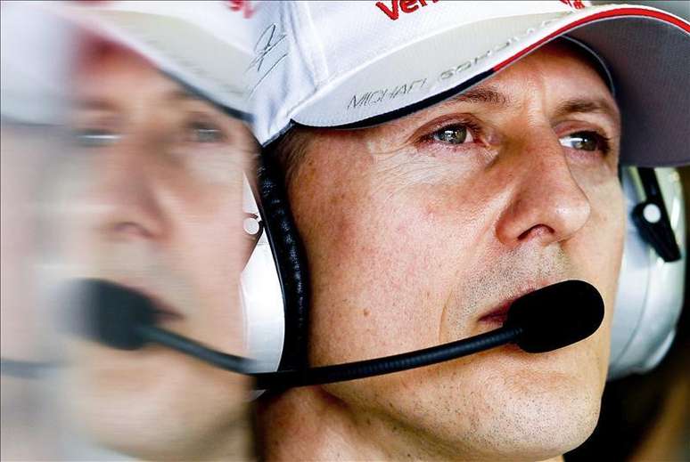 <p>Schumacher havia sofrido acidente de moto em fevereiro de 2009</p>