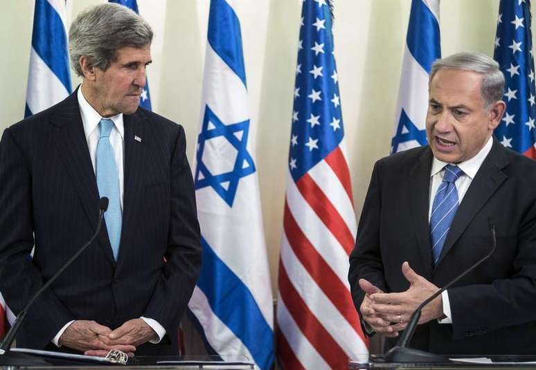 <p>O secretário de Estado americano, John Kerry teve seu telefone grampeado pelo governo do primeiro-ministro israelense, Benjamin Netanyahu</p>