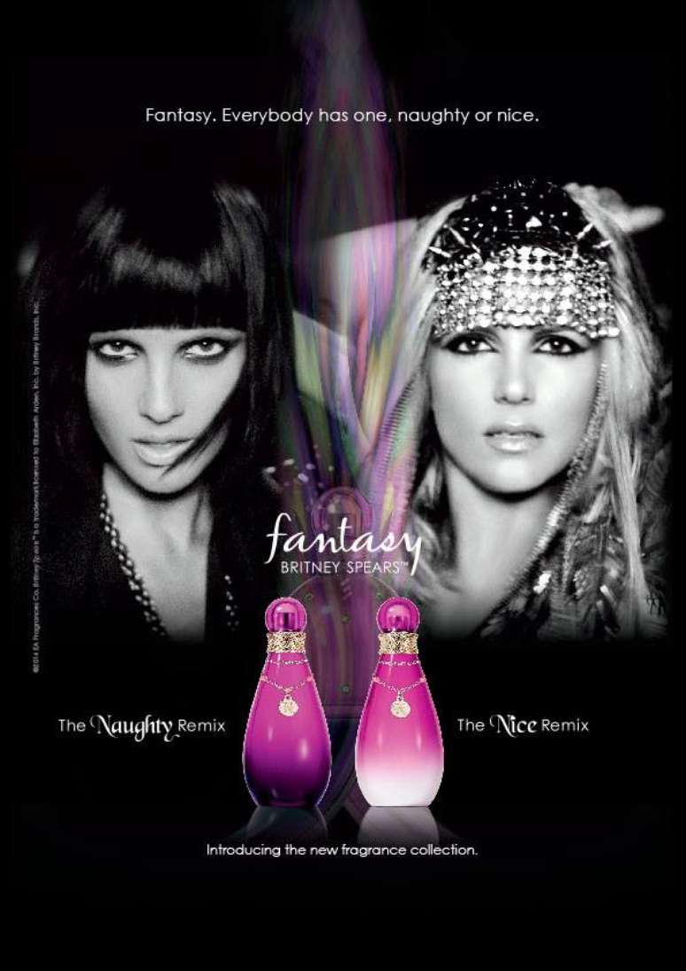 <p>A ideia reflete o conceito por trás da novidade, e mostram os dois lados da personalidade de Britney</p>