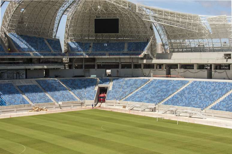 <p>Arena das Dunas é o próximo estádio a ser entregue</p>
