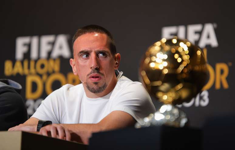 <p>Franck Ribéry desejava a bola de ouro que ficou com Cristiano Ronaldo </p>