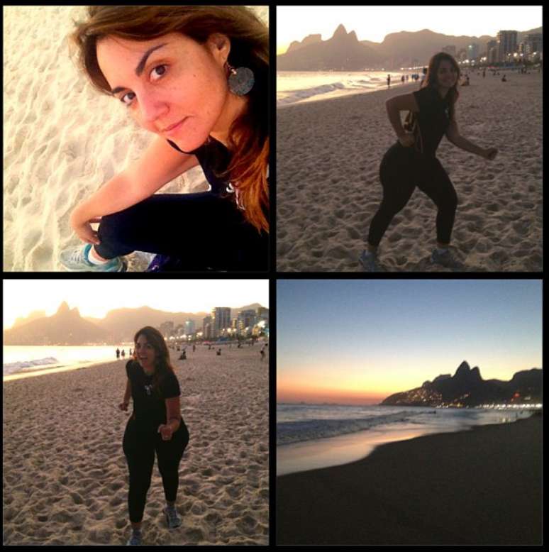 <p>A atriz pratica mais de duas horas de atividades f&iacute;sicas diariamente</p>