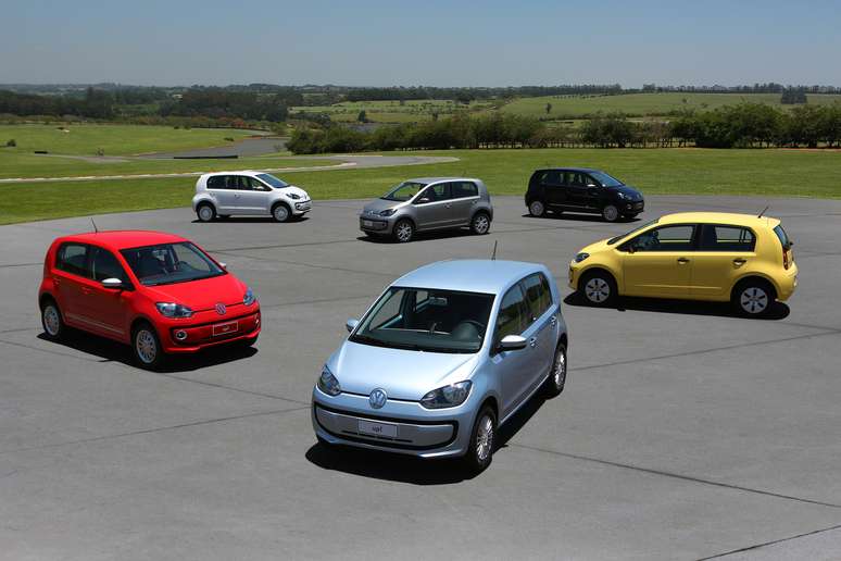 <p>Volkswagen up! foi lançado no Brasil em fevereiro de 2014</p>