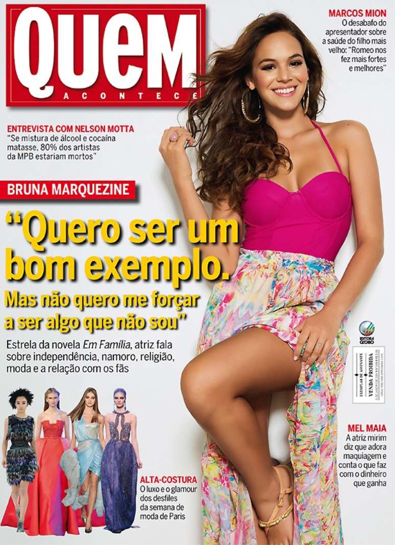 <p>Bruna é capa da revista 'Quem'</p>