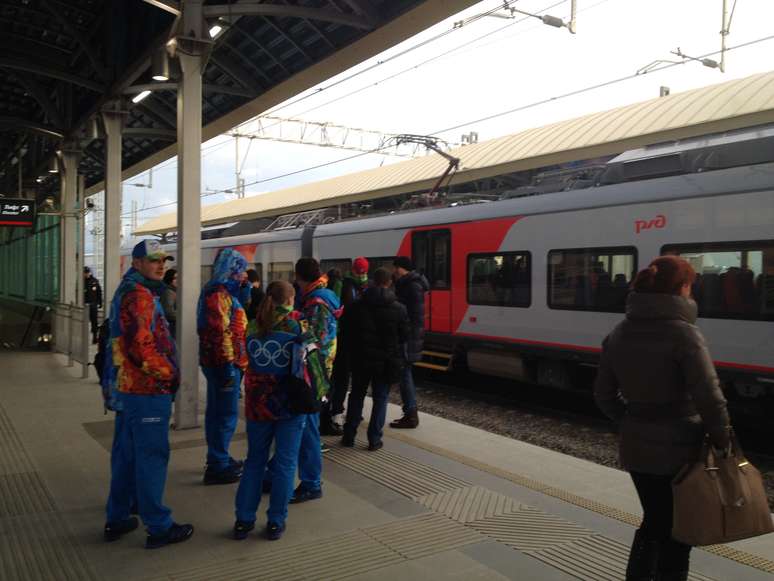 <p>Estações já estão bem movimentadas em Sochi</p>