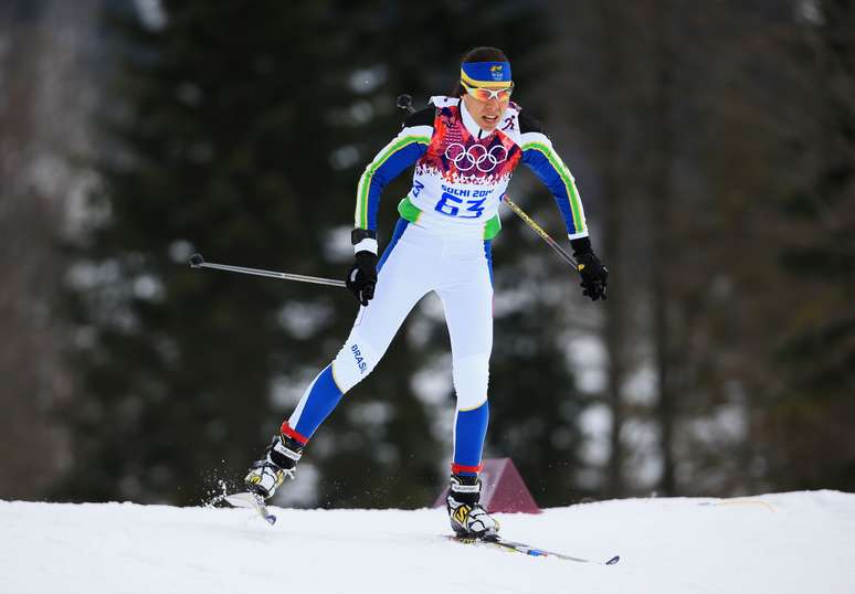 <p>Jaqueline ficou &agrave; frente de apenas duas competidoras na fase classificat&oacute;ria do esqui cross country</p>