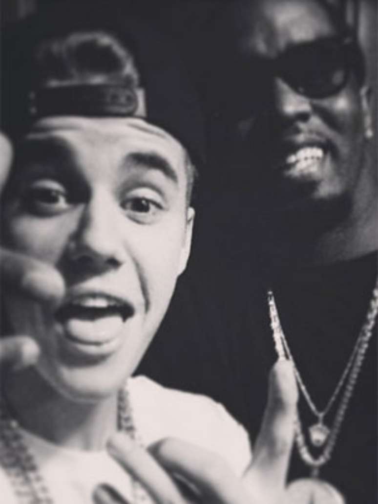 Astro ao lado do rapper P. Diddy na semana passada