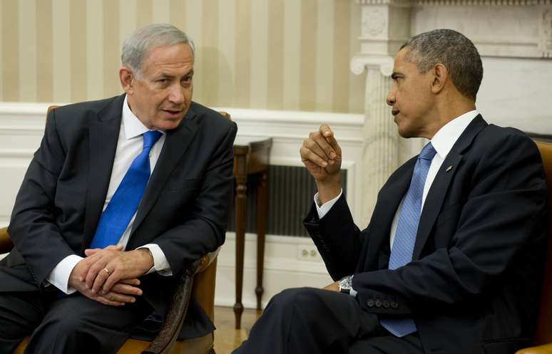 <p>Obama recebeu Netanyahu na Casa Branca em setembro de 2013, pouco depois do presidente americano conversar por telefone com o presidente iraniano pela primeira vez</p>