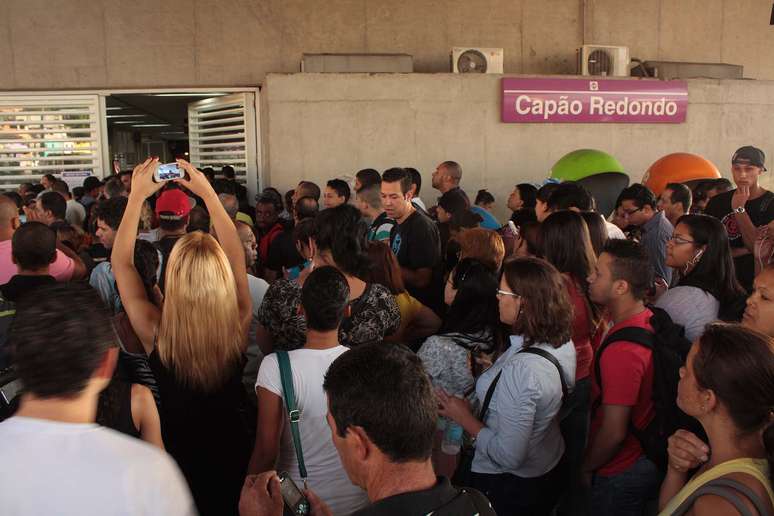 Agentes do Metrô controlaram o acesso na estação Capão Redondo